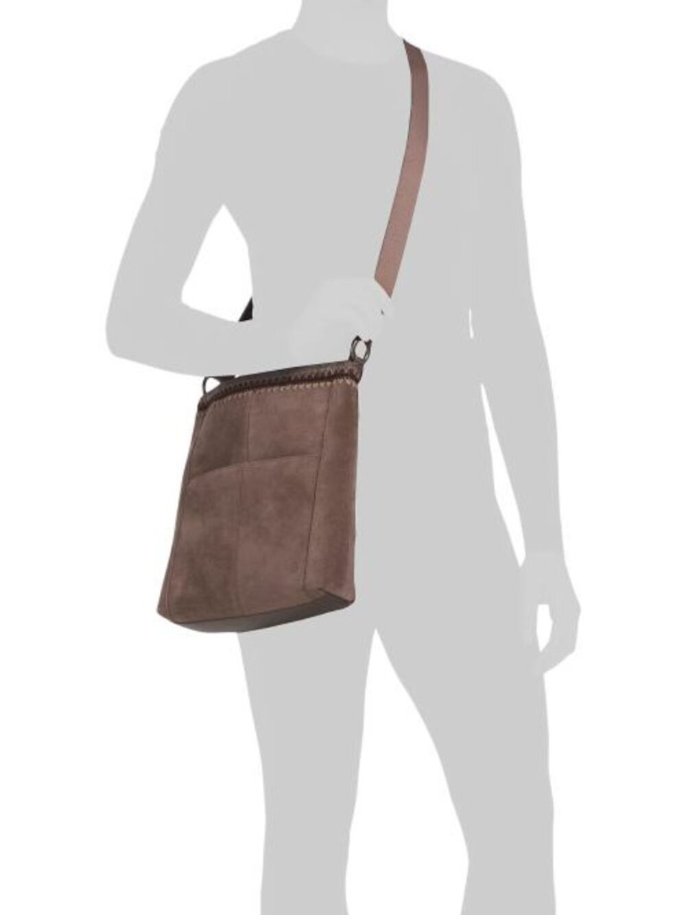 THE SAK Suede Lucia Crossbody With Blanket Stitch - Picture 5 of 5